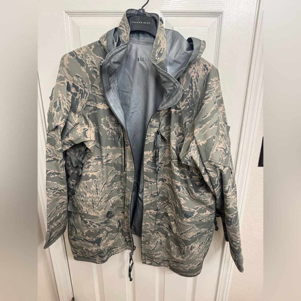 Waterproof Airforce Tiger Stripe Camouflage Hooded Parka